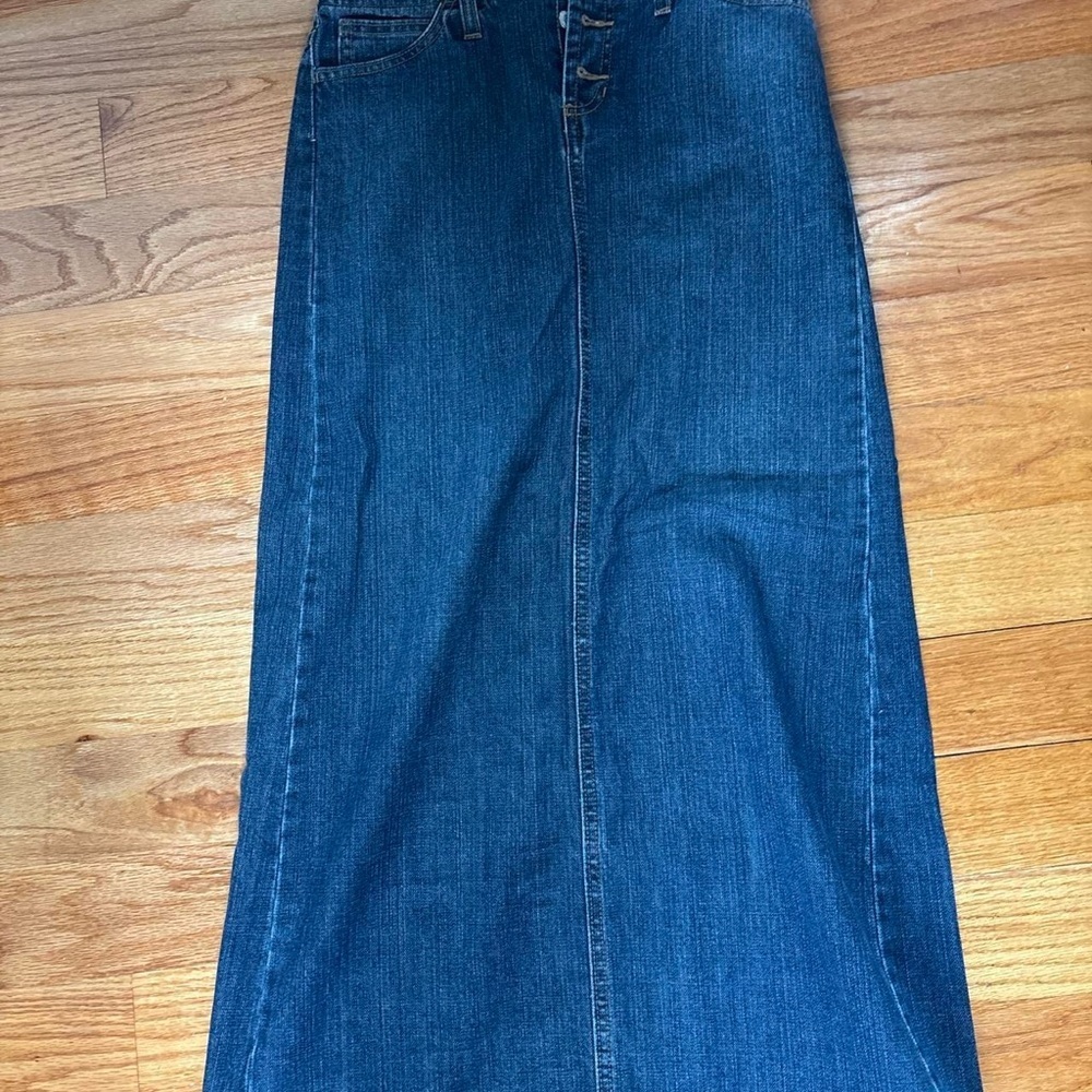 GAP Women's Classic Blue A-Line Denim Skirt